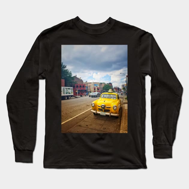 Yellow Cab, West Village, Manhattan, NYC Long Sleeve T-Shirt by eleonoraingrid